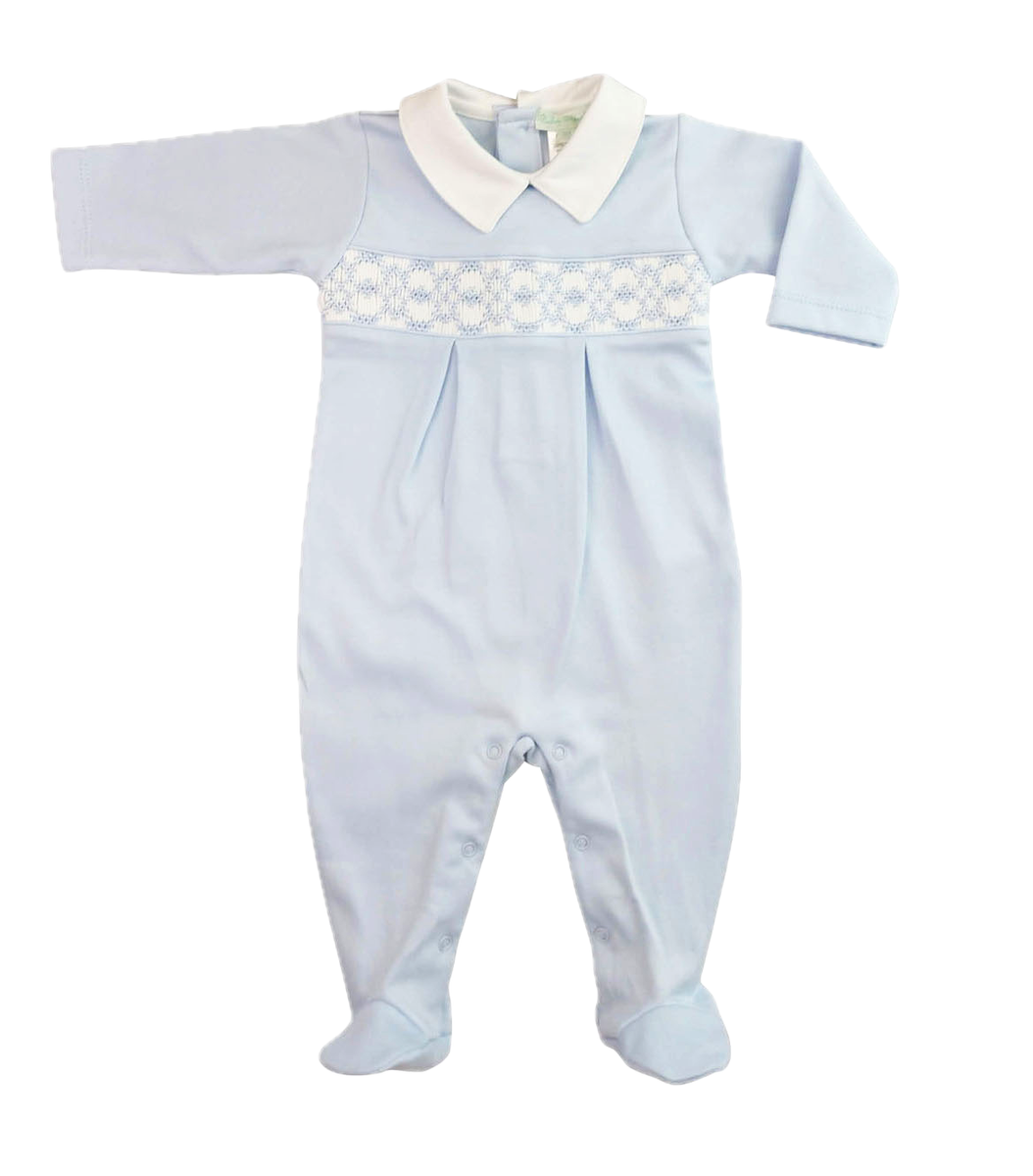 Hand Smocked Boys Footie